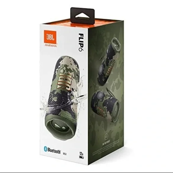 JBL Flip 6 Camouflage Boombox - Picture 1 of 2